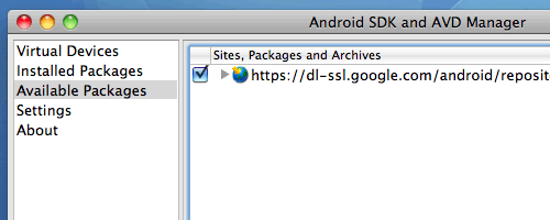 Android AVD Manager Screenshot1