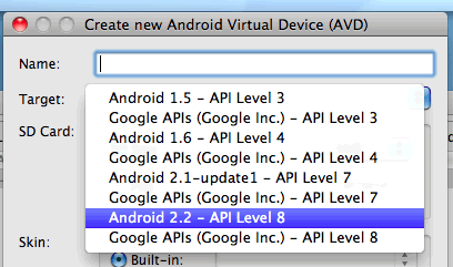 Android AVD Manager Screenshot2