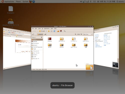 Ubuntu9.10 Screenshot